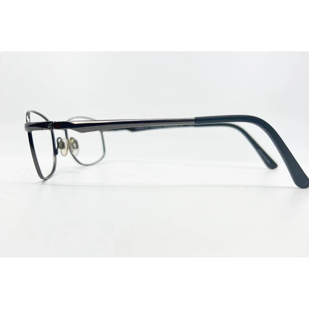 Turboflex Eyeglasses Mens Gunmetal TF339 Full Rim Rectangular 52-19-140